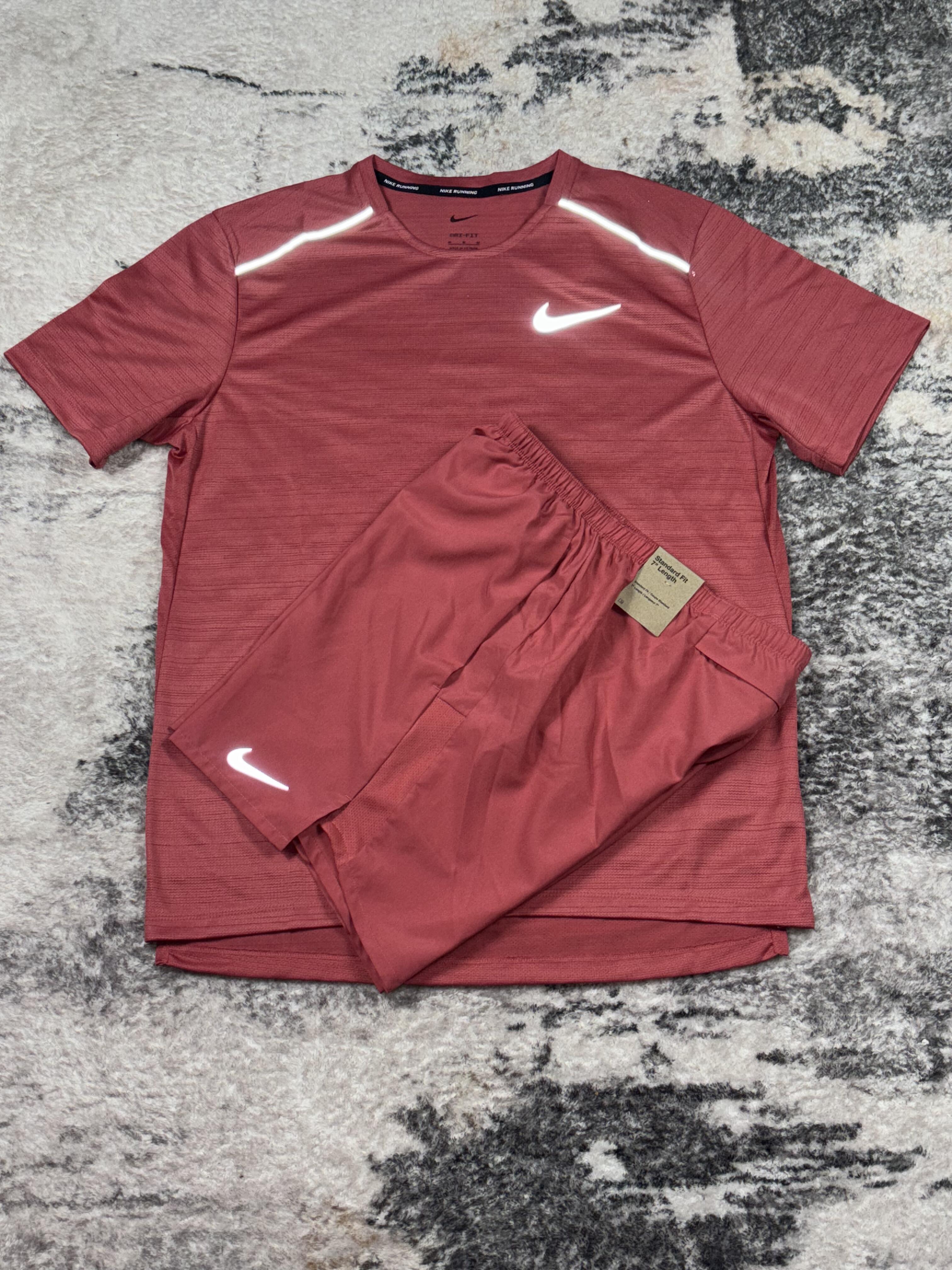 Nike miler & challenger set adobe red