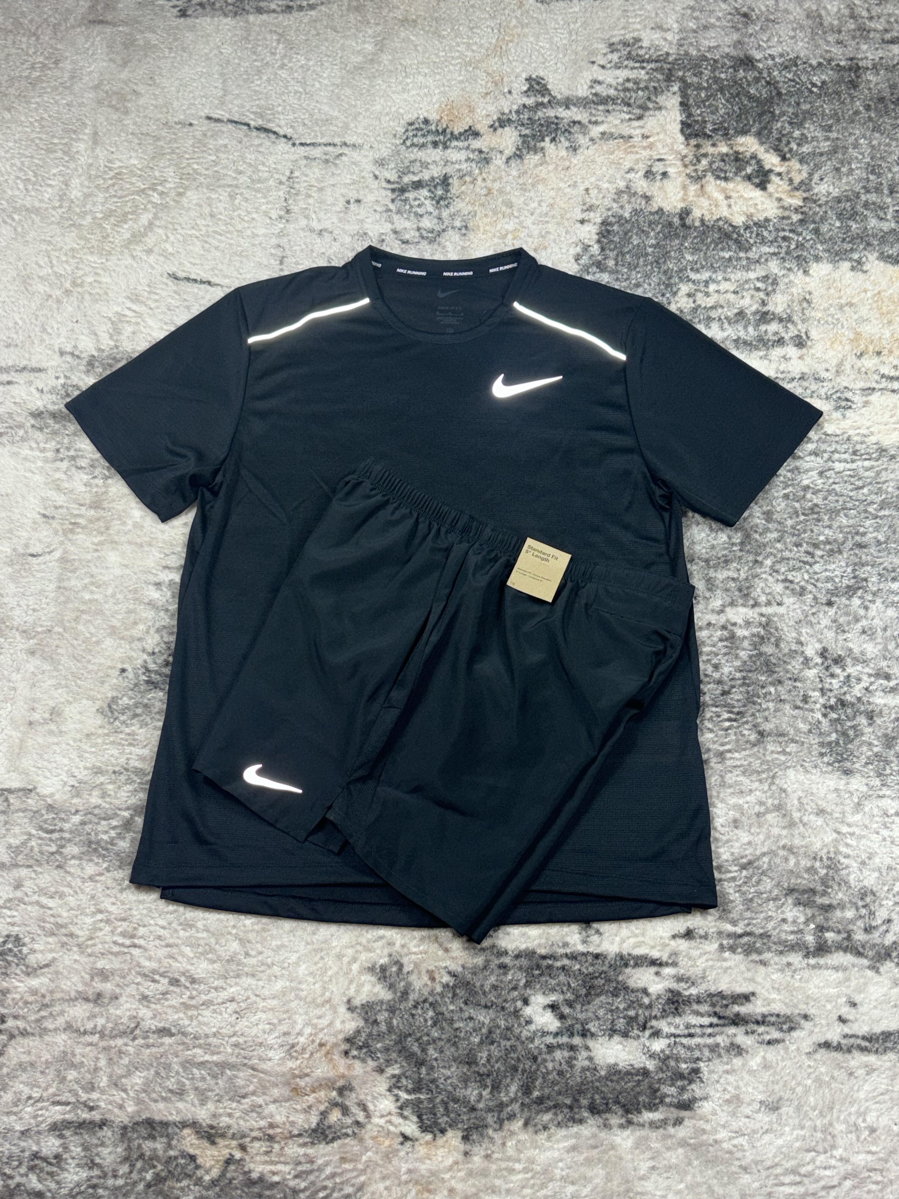 Nike miler & challenger set black
