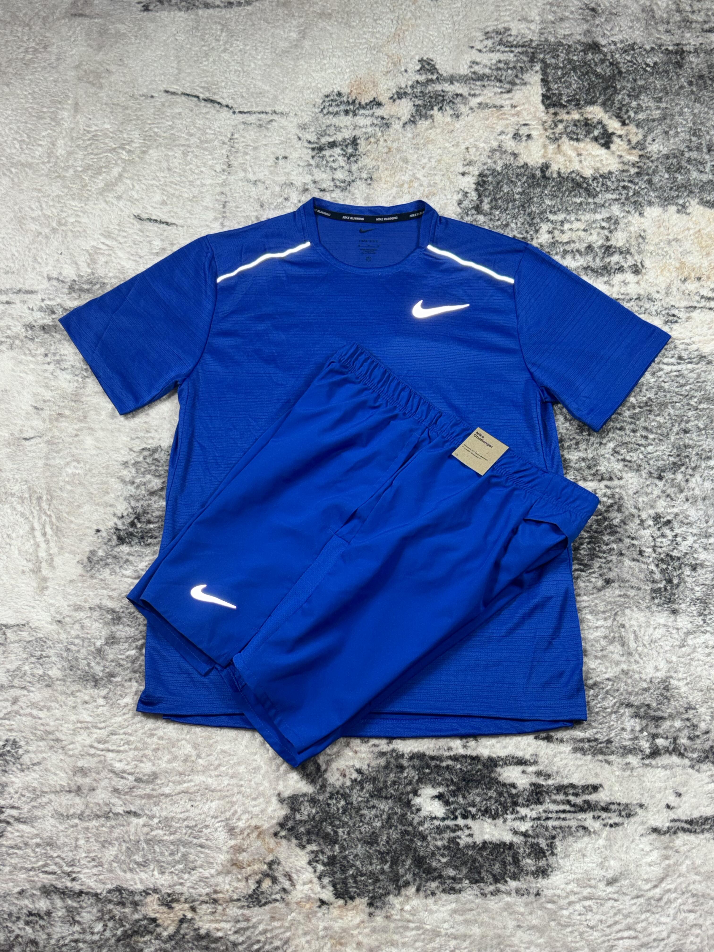 Nike miler & challenger set royal blue