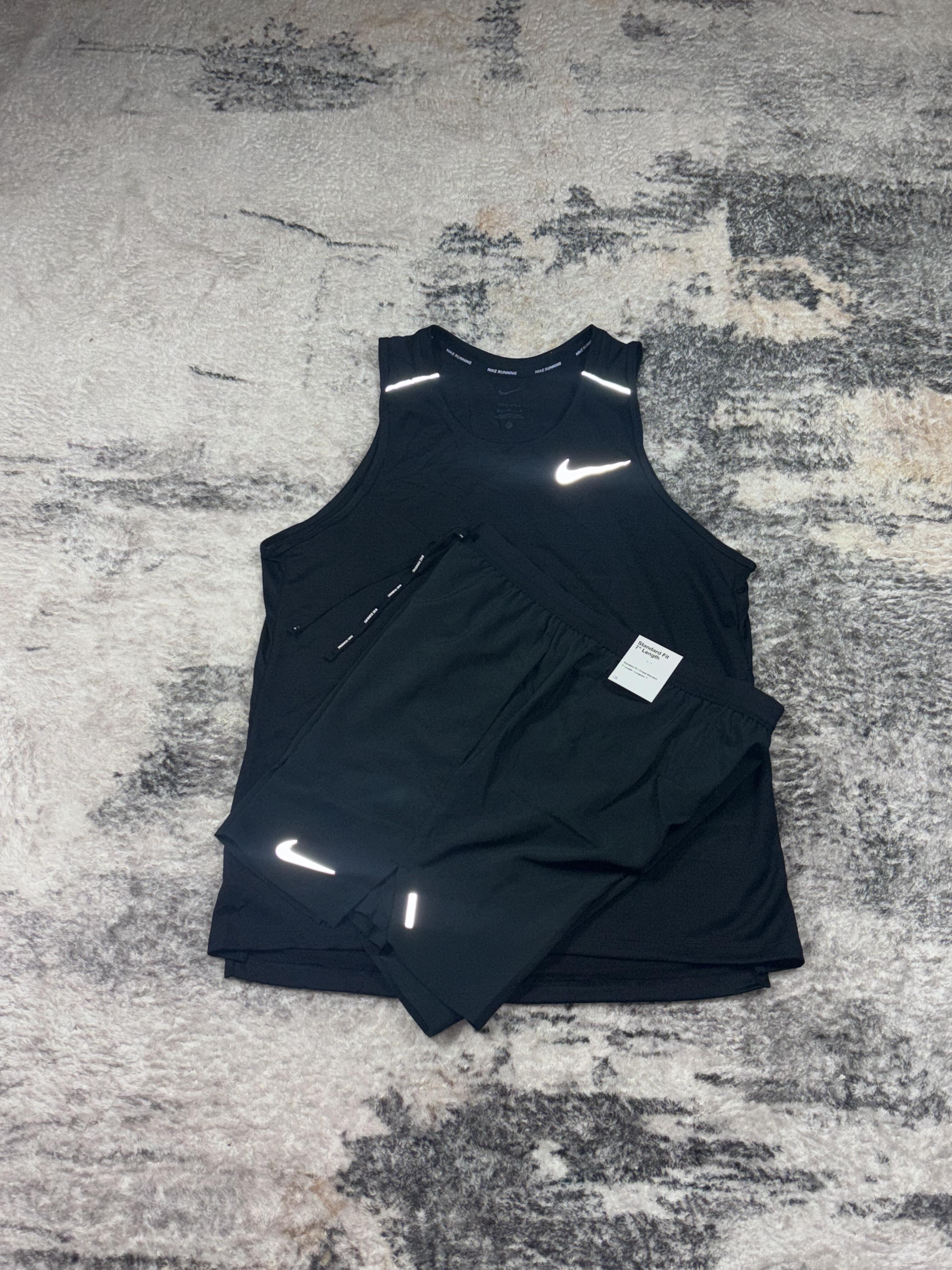 Nike miler vest & flex set black