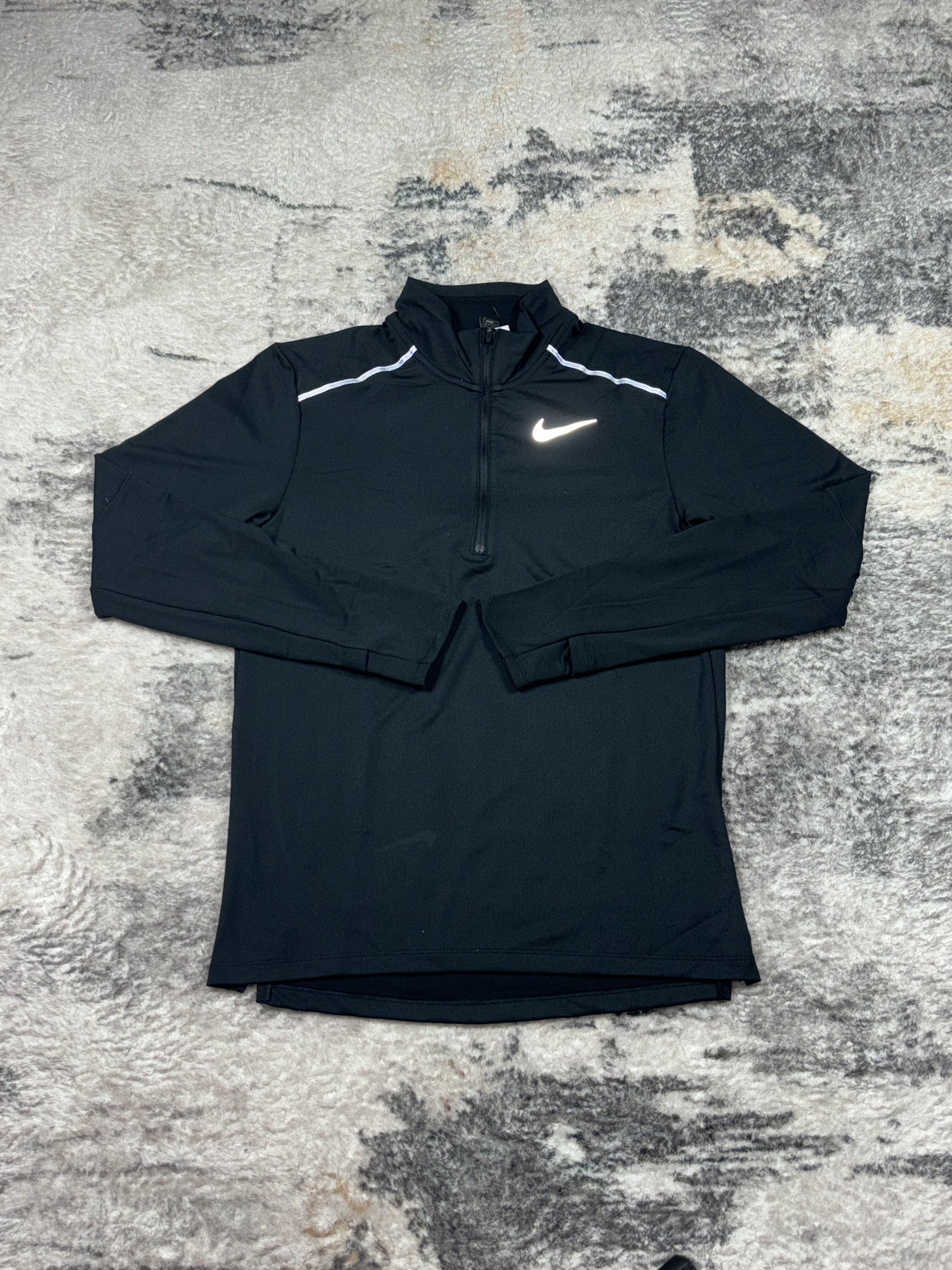 Nike miler 1/4 zip black